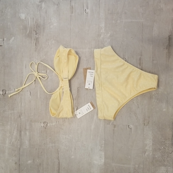 BILLABONG x THE SALTY BLONDE Sundipped Bikini Bandeau Top (L) + Rise Bottom (M) - Picture 11 of 16